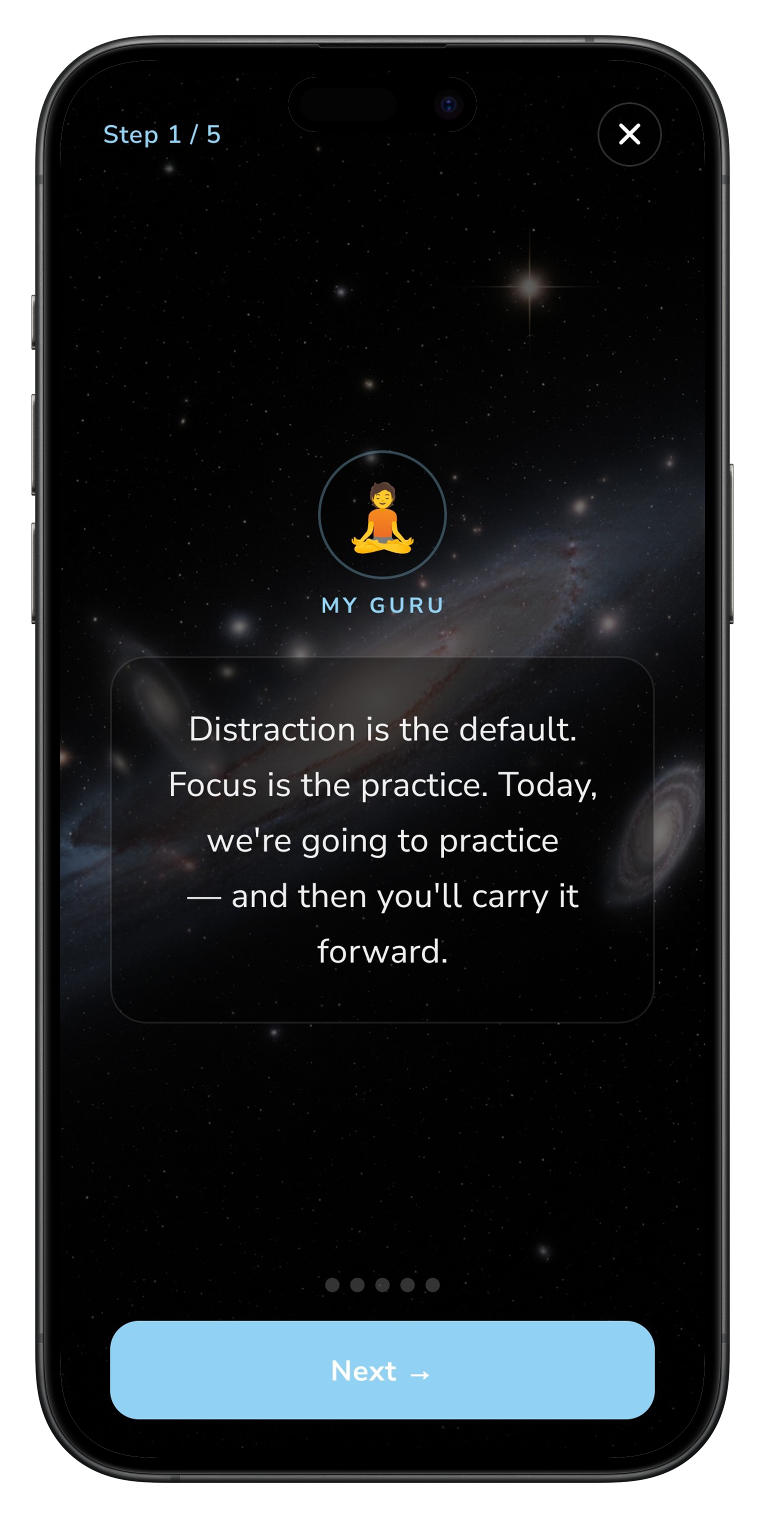 Sleep AI Guru screen on iPhone