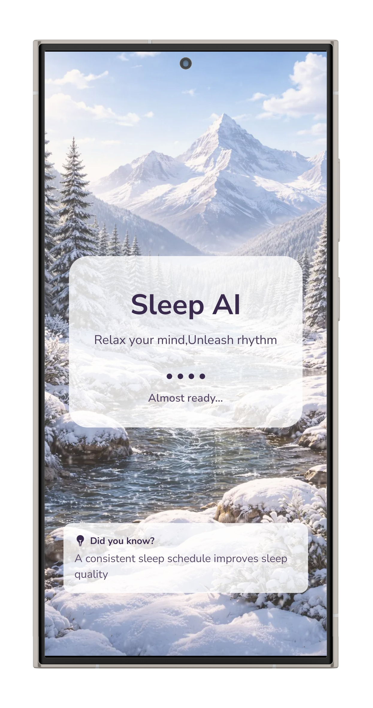 Sleep AI Morning theme on Android