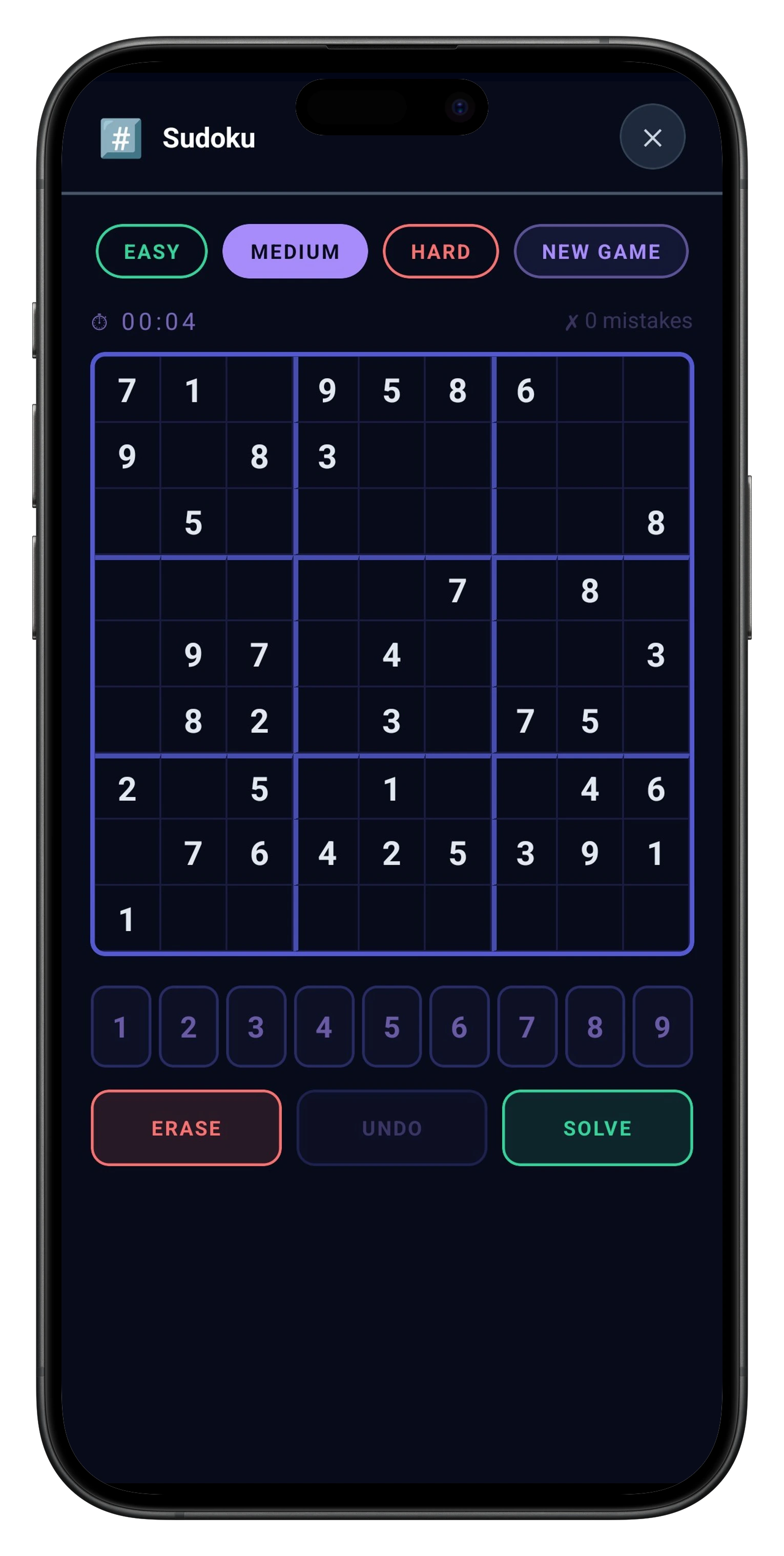 Brain Buzz Sudoku on iPhone